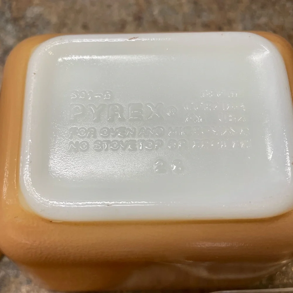 Vintage Pyrex Refrigerator Storage Dishes With Ribbed Lids Tan Set Homestead